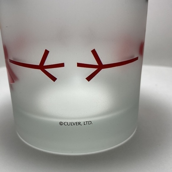 Culver vintage frosted snowman cocktail glass - Picture 4 of 7